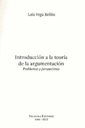 book Introducción a la teoría de la argumentación: Problemas y Perspectivas