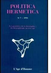 book Politica Hermetica 7 - Les postérités de la théosophie