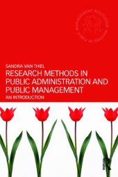 book Research Methods in Public Administration and Public Management: An Introduction