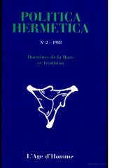 book Politica Hermetica - Doctrines 2 de la Race et Tradition