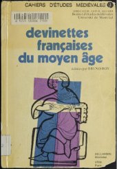 book Devinettes françaises du Moyen Âge