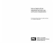 book Fragmentos Presocráticos: de Tales a Demócrito