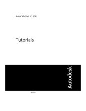 book AutoCAD Civil 3D 2011 Tutorial