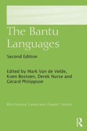 book The Bantu Languages