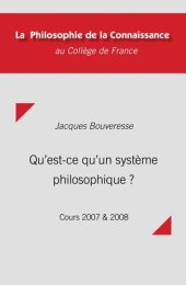 book Qu'est-ce qu'un système philosophique