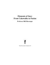 book Elements of jazz : from cakewalks to fusion