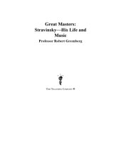 book Great masters : Stravinsky - his life and music