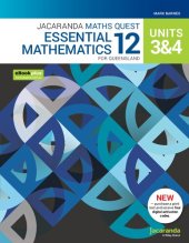 book Jacaranda Maths Quest 12 Essential Mathematics Units 3 & 4 for Queensland