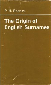 book The Origin of English Surnames