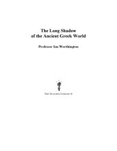 book The long shadow of the Ancient Greek world