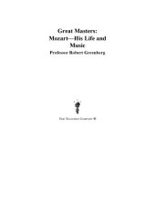 book Great masters. Mozart, his life and music