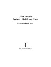 book Great masters : brahms--his life and music