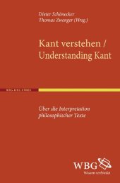 book Kant verstehen / Understanding Kant