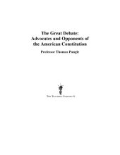 book The great debate : [advocates and opponents of the American Constitution]