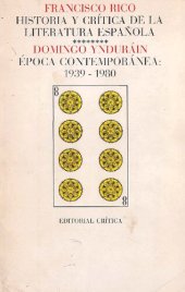 book Historia y crítica de la literatura española, 8. Época contemporánea: 1939-1980