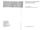 book Printing and Publishing in Medieval China