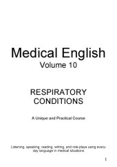 book No. 1 Medical English Volume 10: Respiratory Conditions