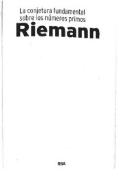 book Riemann, La conjetura fundamental sobre los números primos