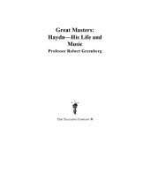 book Great masters. Haydn, his life and music