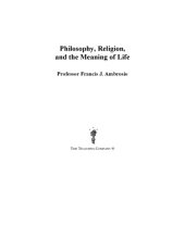 book Philosophy, religion, and the meaning of life