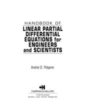 book Handbook of Linear Partial Differential Equations for Engineers and Scientist