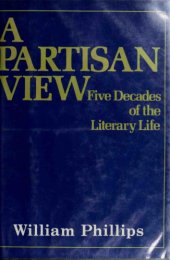 book A partisan view : five decades of the literary life