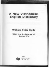 book A new Vietnamese-English dictionary