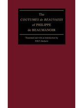 book The Coutumes de Beauvaisis of Philippe de Beaumanoir