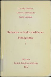 book Ordinateur et études médiévales : bibliographie I