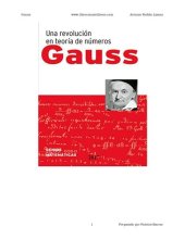 book Una revolución en teoría de números Gauss