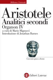 book Analitici Secondi. Organon IV