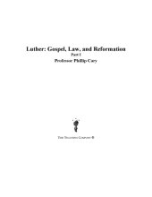 book Luther : gospel, law, and Reformation