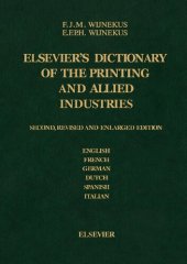 book Elsevier's Dictionary of the Printing and Allied Industries