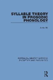 book Syllable Theory in Prosodic Phonology