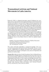 book Transnational Activism and National Movements in Latin America: Bridging the Divide