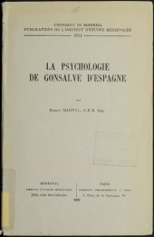 book La psychologie de Gonsalve d'Espagne