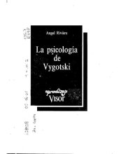 book LA PSICOLOGÍA DE VIGOSTKI DE ANGEL RIVIÉRE