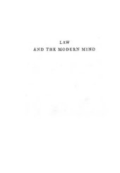 book Law and the modern mind