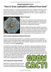 book How to Grow Lophophora williamsii from Seed