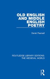 book Old English and Middle English Poetry