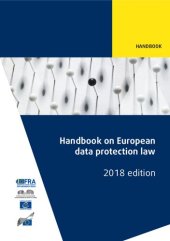 book Handbook on European data protection law (GDPR)