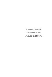 book A Graduate Course in Algebra: 1