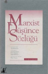 book Marxist Düşünce Sözlüğü