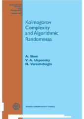 book Kolmogorov Complexity and Algorithmic Randomness