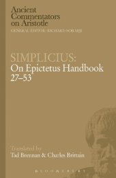 book Simplicius: On Epictetus Handbook 27-53