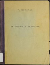 book La théologie du Cur Deus homo