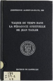 book Valeur du temps dans la pédagogie spirituelle de Jean Tauler