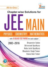 book Chapter-wise Solutions for JEE Main: Physics, Chemistry & Mathematics 2002-2016