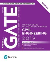 book GATE 2019 Civil Engineering Previous Years' Solved Question Papers