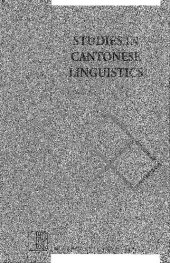 book Studies in Cantonese Linguistics